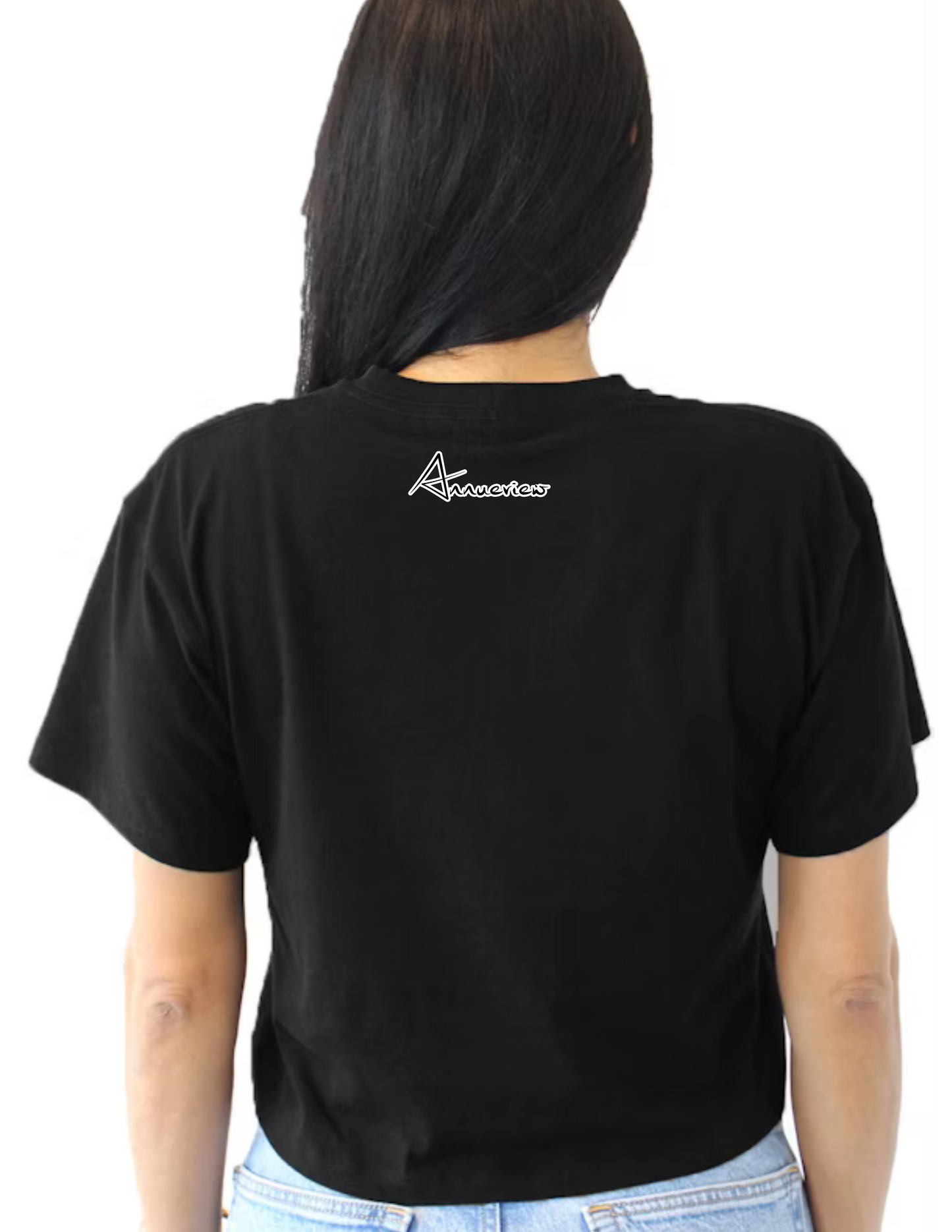 Million Dollar Mom Crop Top or V-neck Black Shirt - Image of a glitter heart matching in color with the text Million Dollar - Diamond MOM - 10 variations